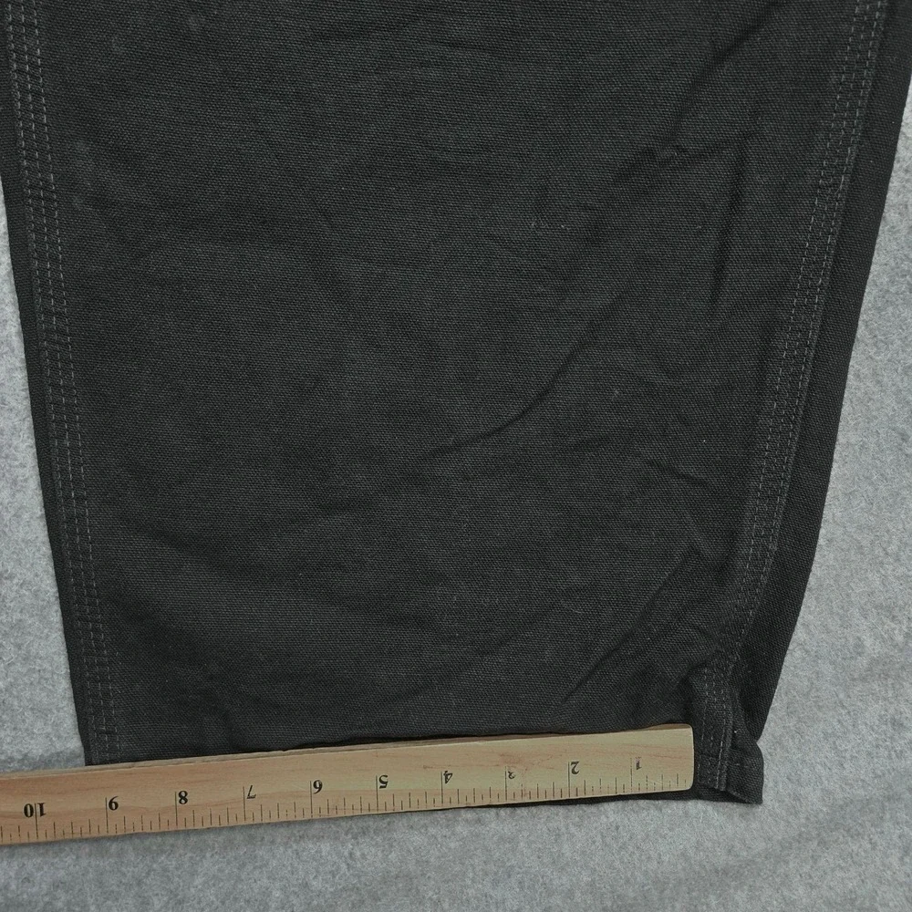 Carhartt Pants Mens 44x29 Black Carpenter Canvas Workwear Pockets Big Tall